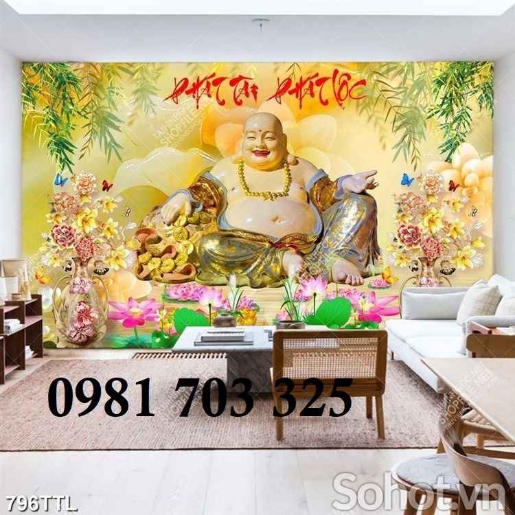 Tranh gạch 3d tài lộc