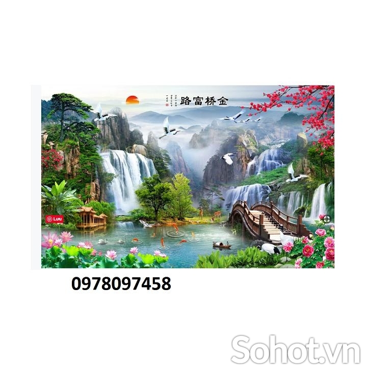Tranh gạch 3D- tranh phong cảnh