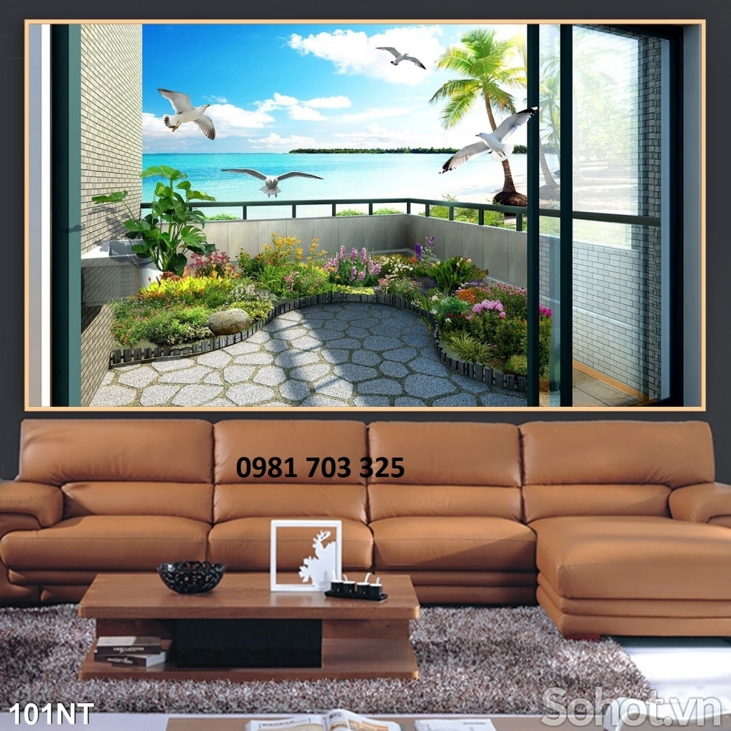 Tranh gạch 3D- tranh cảnh biển