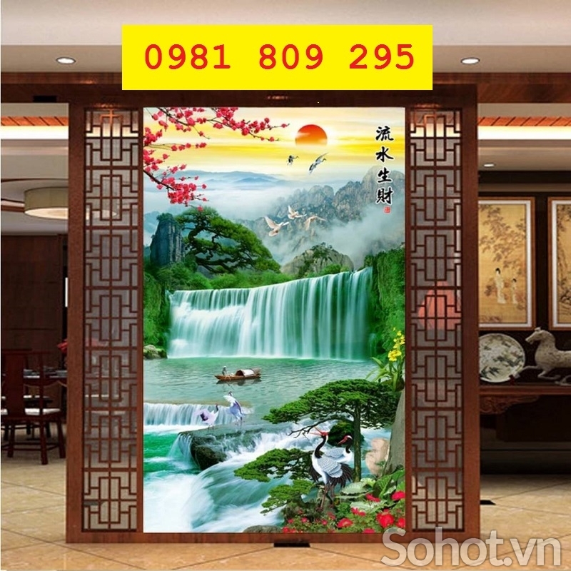 Gạch 3d thiên nhiên khổ đứng