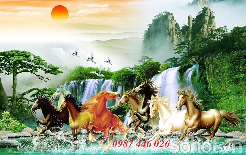 Gạch tranh mã đáo thành công HP772
