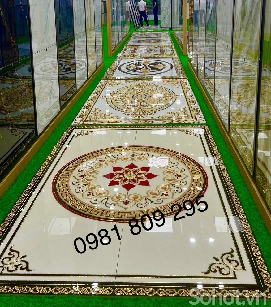 Gạch thảm nền phòng kháchkích thước 1,6x2,4m UP3654