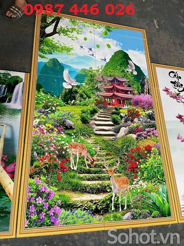 Ảnh thưc tế tranh ốp tường đẹp
