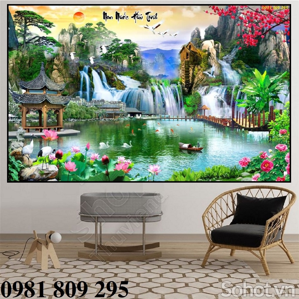 Tranh gạch men trang trí 3d