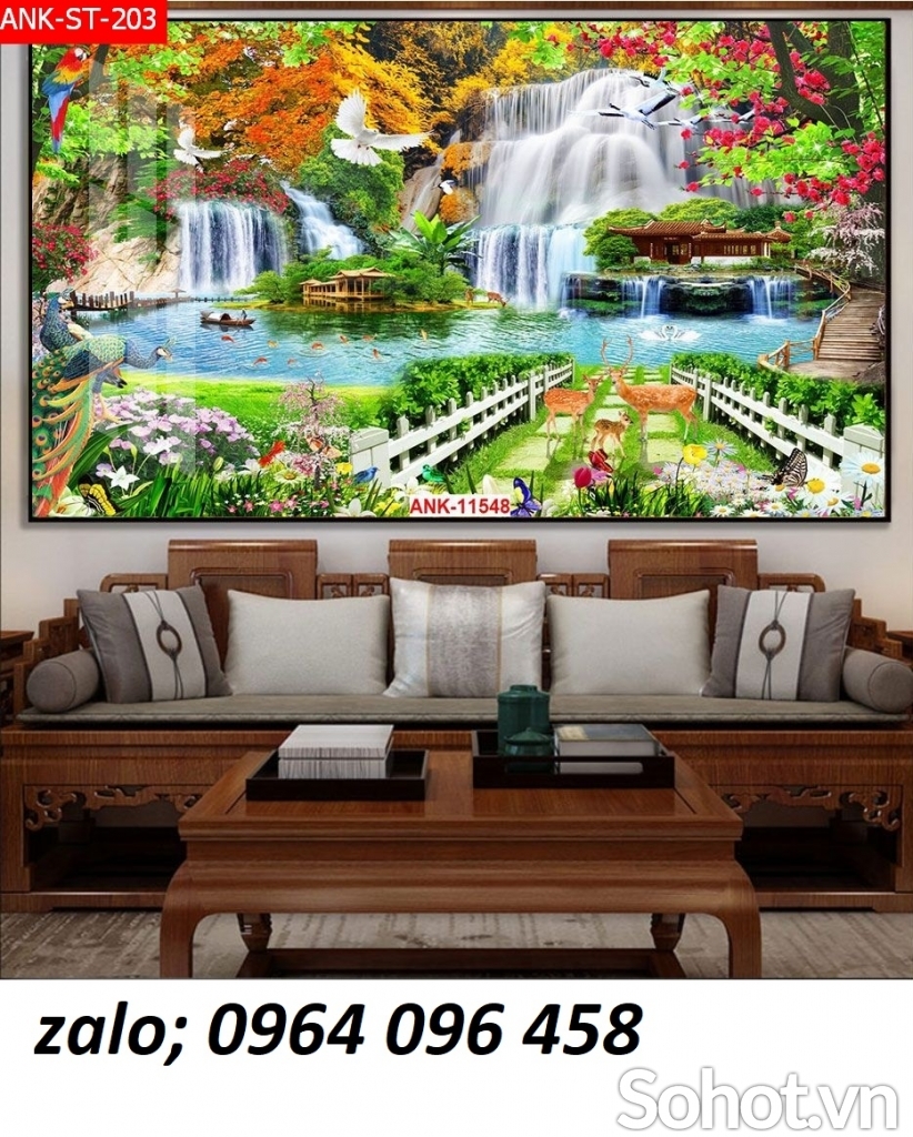Tranh gạch men 3d phong cảnh đẹp - SJFD44