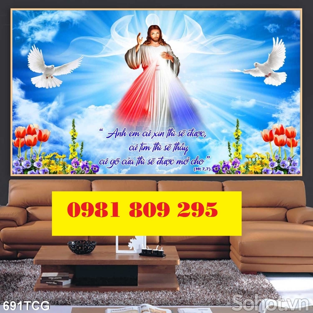 Gạch tranh dán tường công giáo GP98767