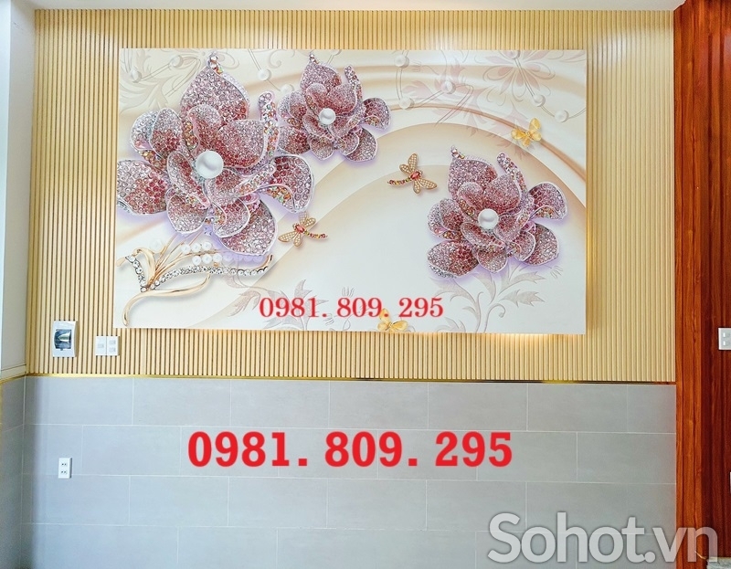 Tranh gạch ốp tường hoa ngọc