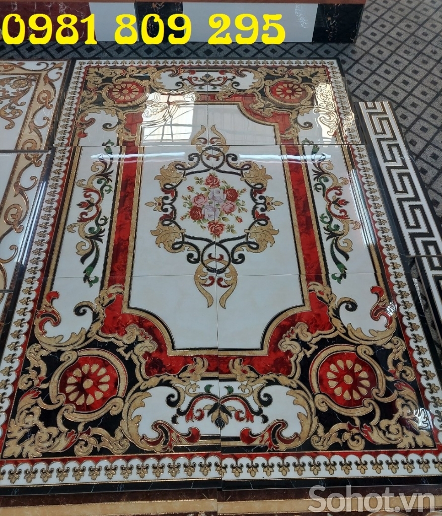 Gạch thảm lát nền phòng khách - sảnh H047D