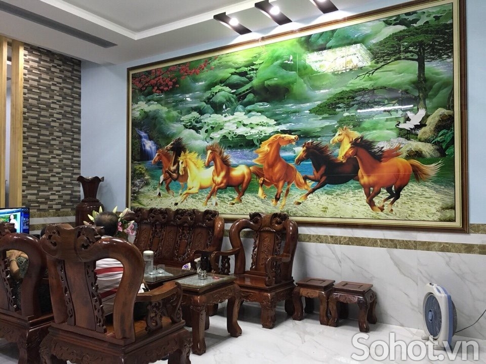 Tranh gạch 3D bát mã