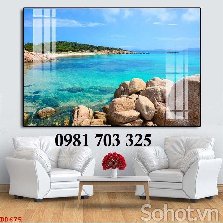 Gạch tranh 3D cảnh biển đẹp