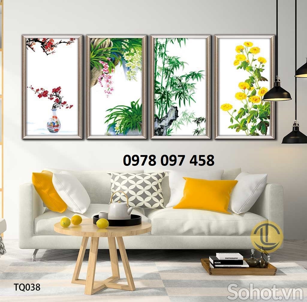 Tranh đẹp ốp tường họa tiets 3D