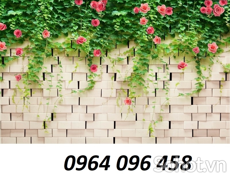 Tranh gạch 3d hoa hồng leo 75SP