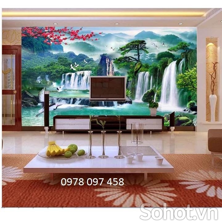 Tranh ốp tường họa tiết phong cảnh thiên nhiên