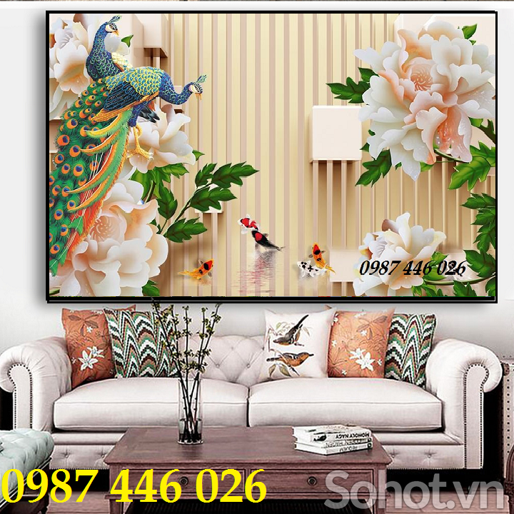 Gạch tranh gạch men ốp tường HP28