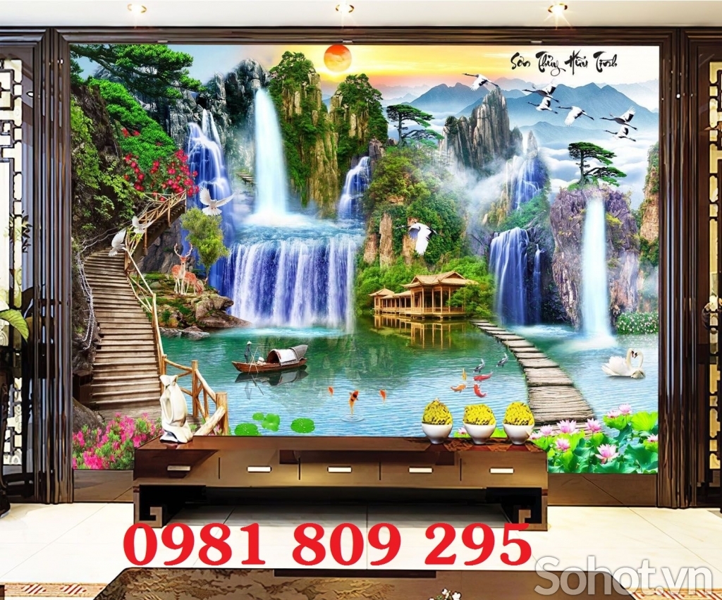 Tranh gạch 3d cảnh thiên nhiên - tranh gạch 3d