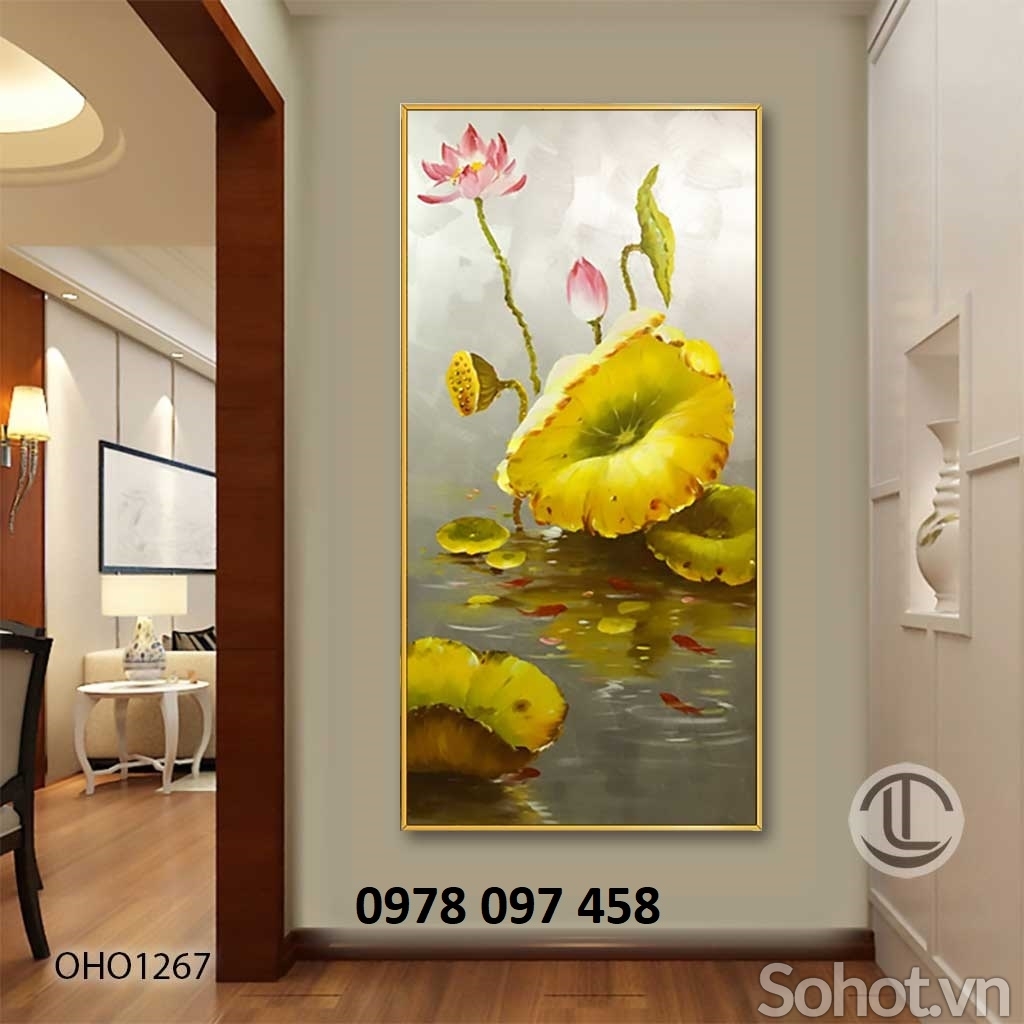 Gạch tranh dán tường phòng ăn
