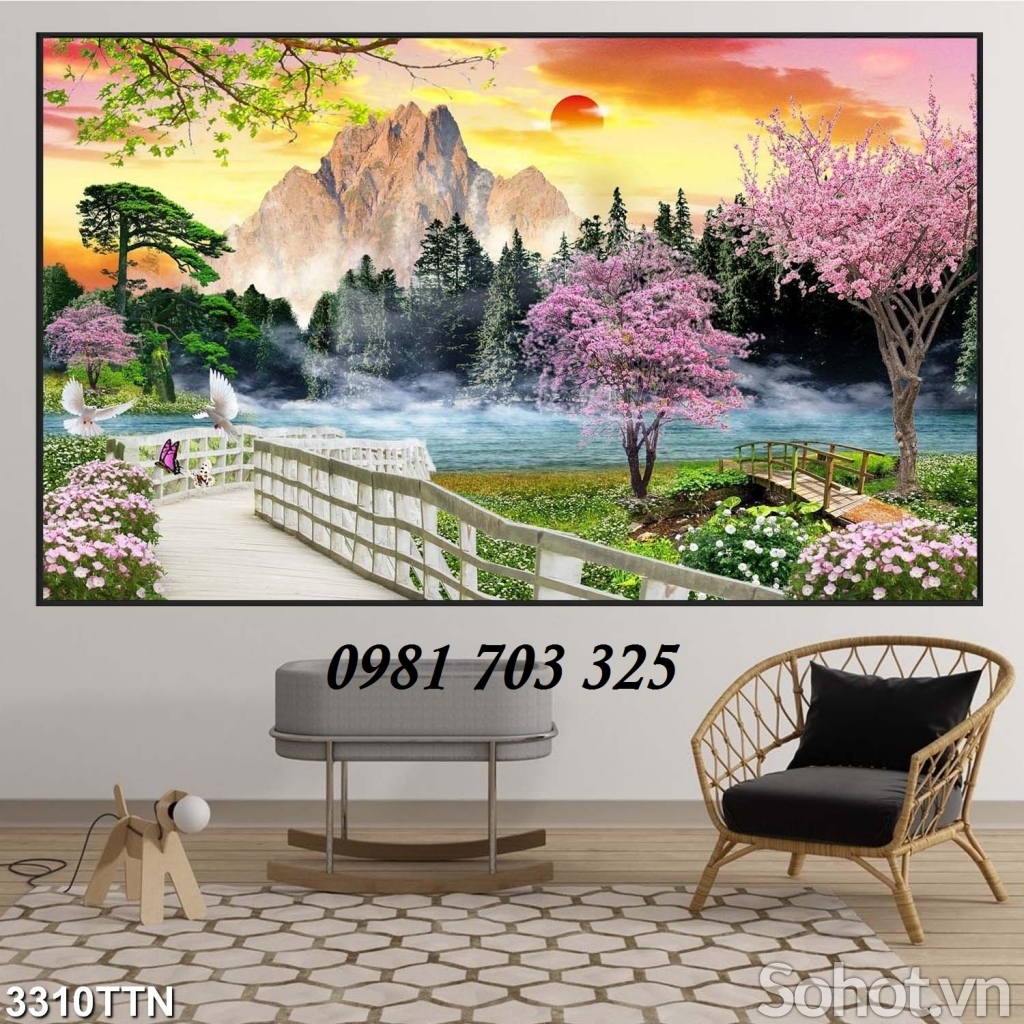 tranh phong khách- gạch tranh phong cảnh