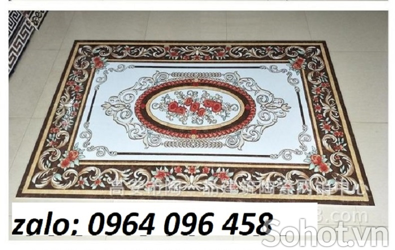 Thảm gạch cao cấp lát nền phòng khách - BZZX32