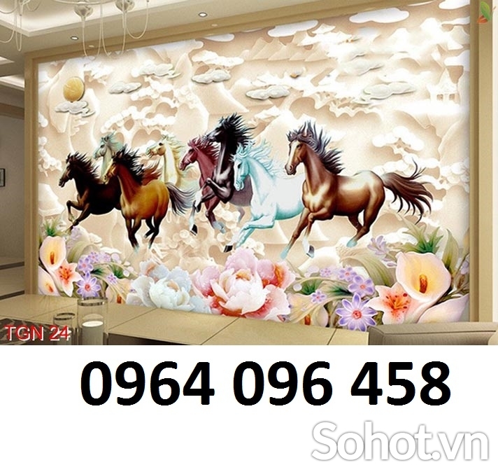 Tranh gạch 3d phong thủy mã đáo thành công - SFC6
