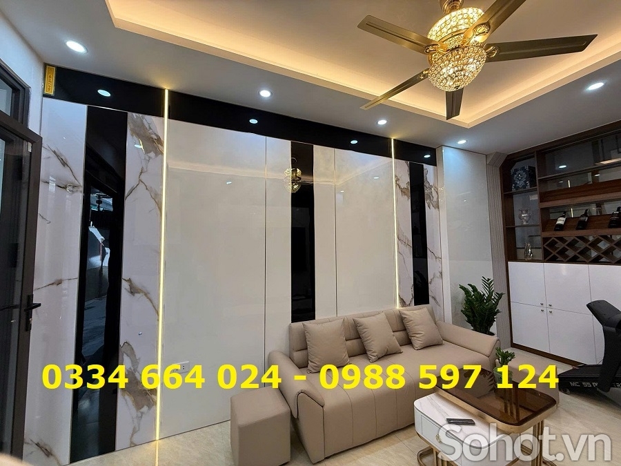 Tấm ốp than tre phòng khách HP234