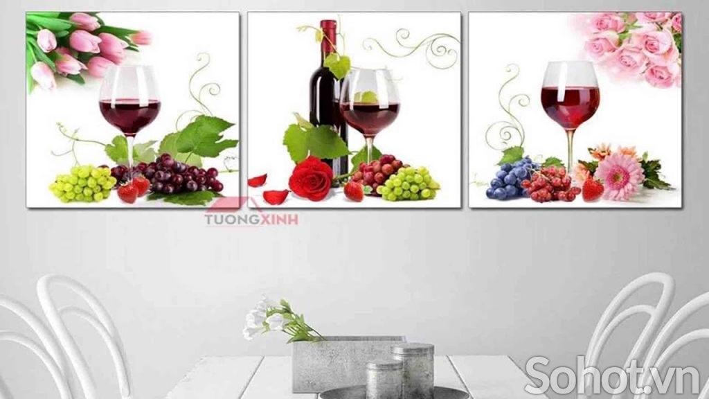 Gạch tranh 3d ốp tường phòng bếp - 9777CN