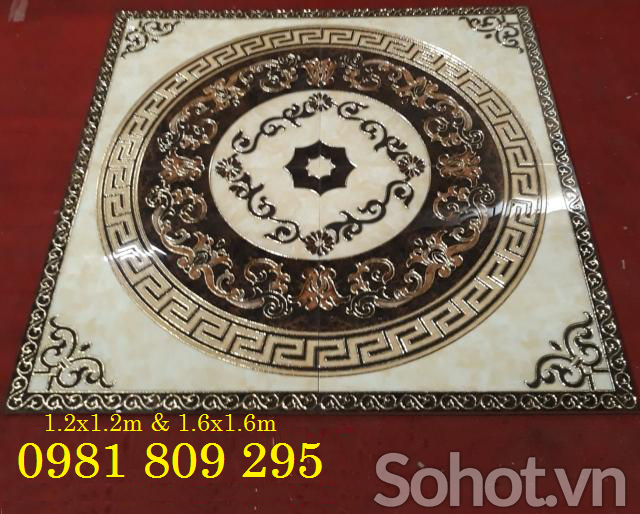 Thảm gạch hoa văn vuông đẹp HN8332