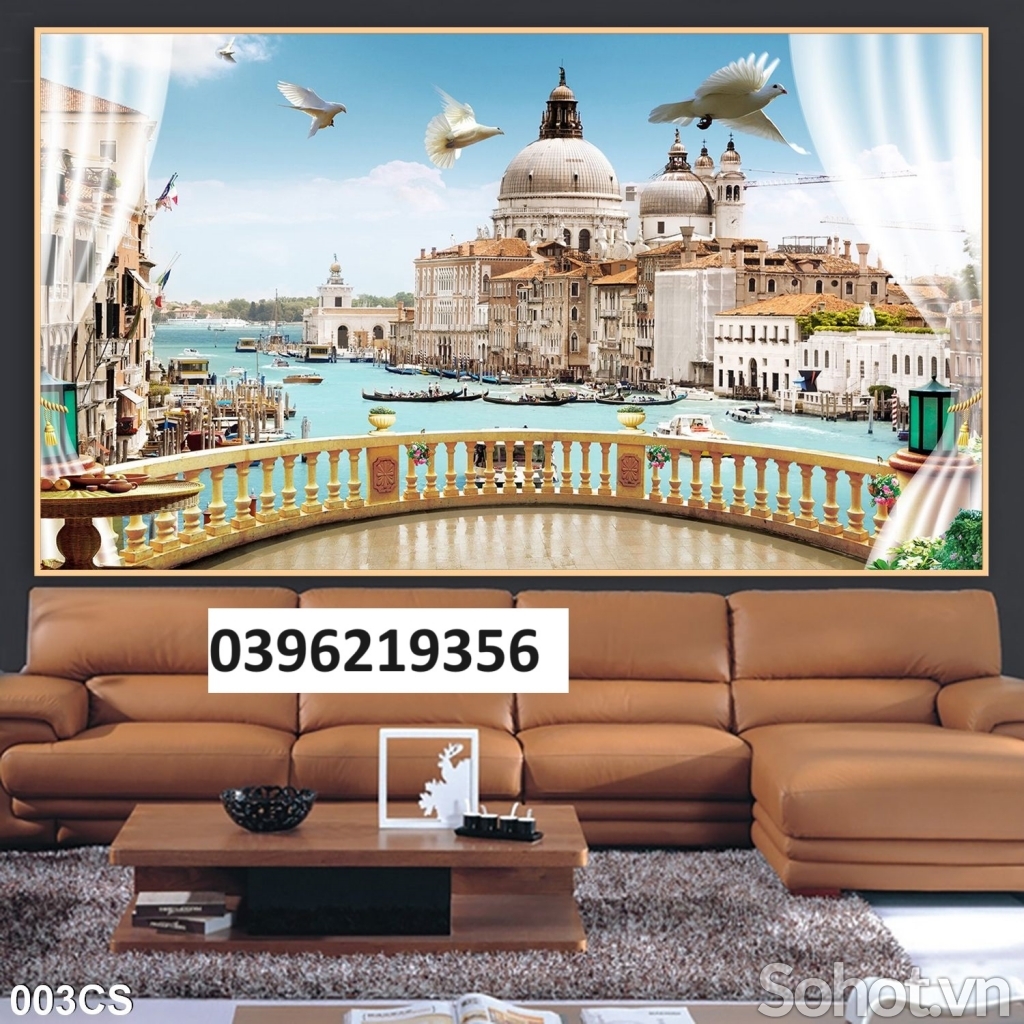 Tranh gạch đẹp cửa sổ trang trí