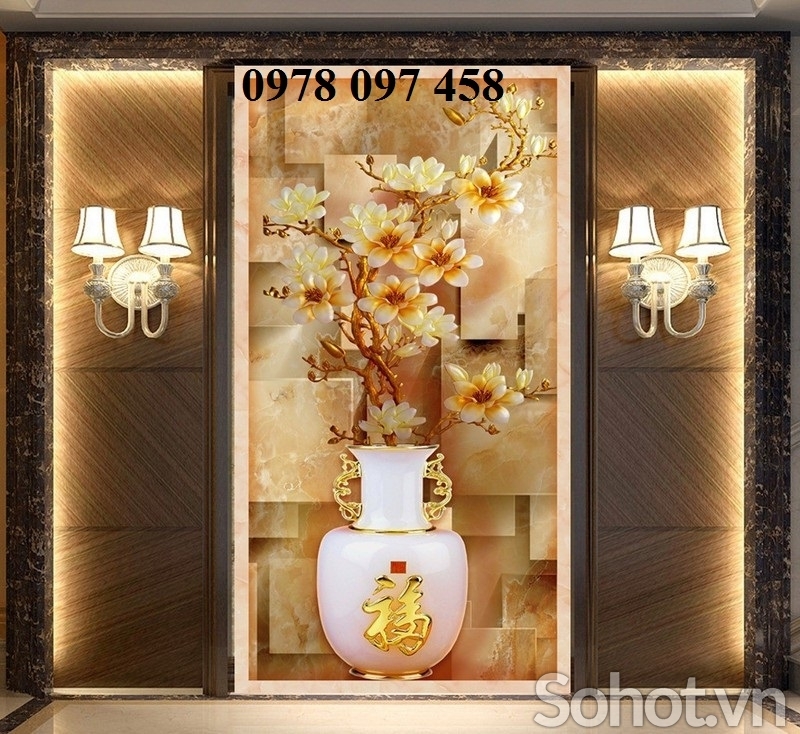 Gạch tranh 3D - tranh khổ dọc