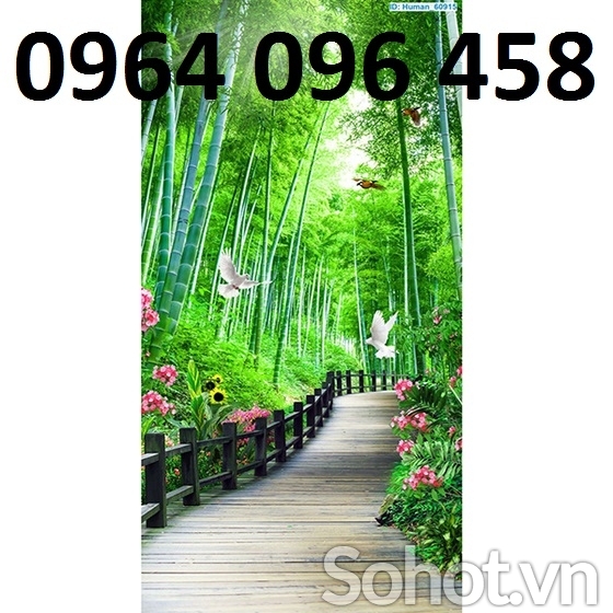Tranh gạch 3d phong cảnh tre trúc - SJK90