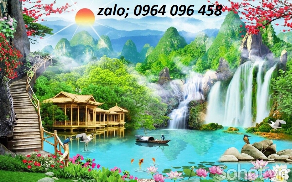 Tranh gạch men 3d ốp tường rào - 076CV