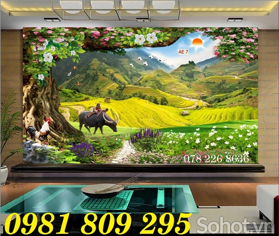 Tranh 3d , gạch trang trí , tranh ốp tường