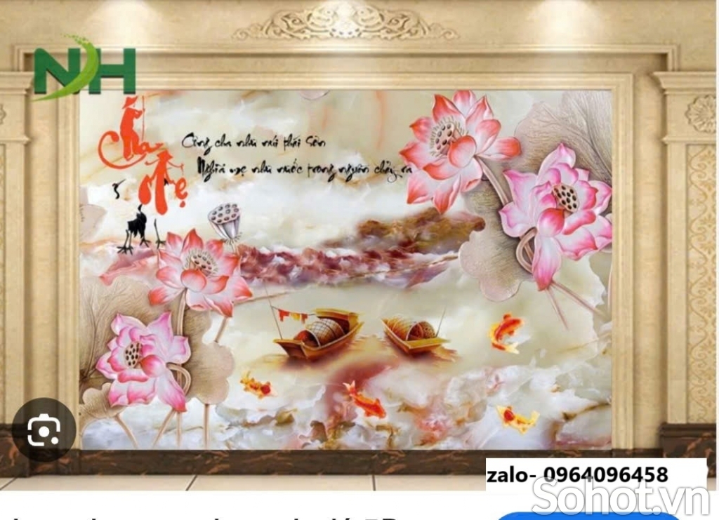 Tranh gạch 3d ốp mộ - 654VB