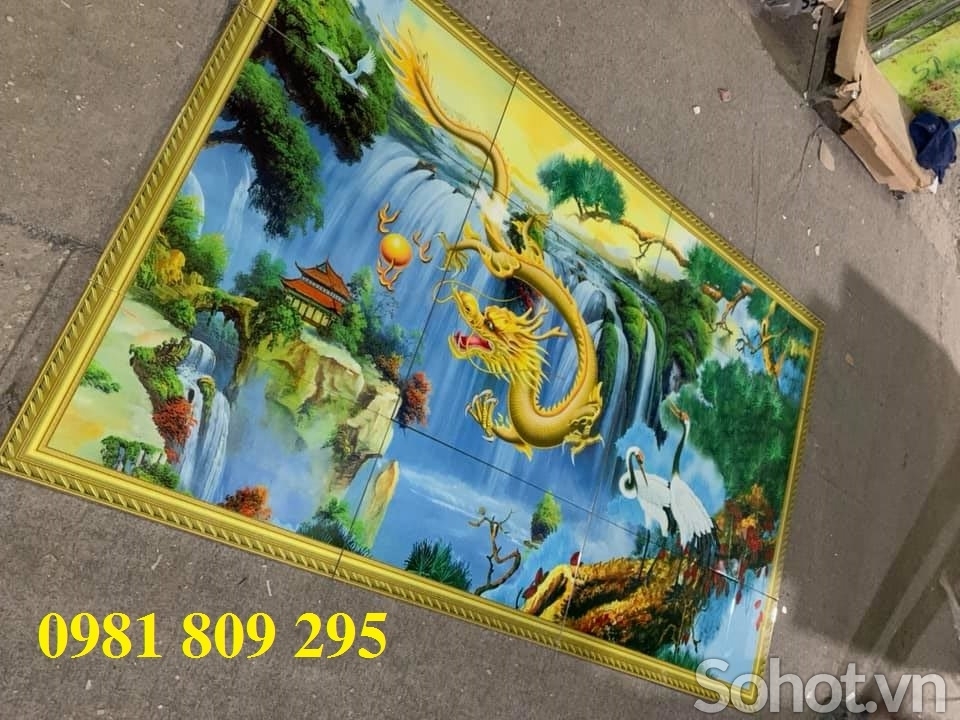 tranh 3d phòng thờ , gạch tranh 3d ốp tường