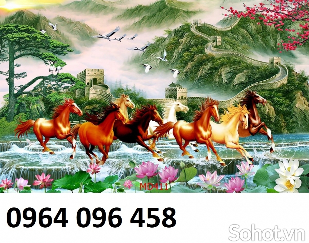 gạch tranh 3d mã đáo thành công - VN87