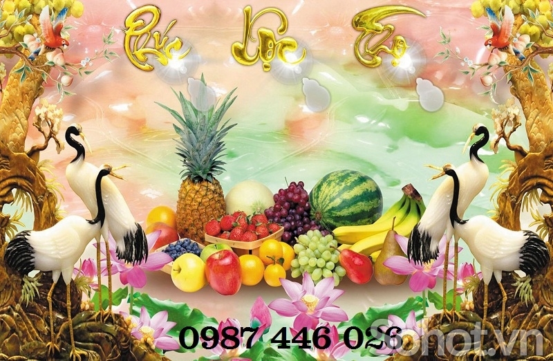 Gạch tranh phòng thờ HP9824