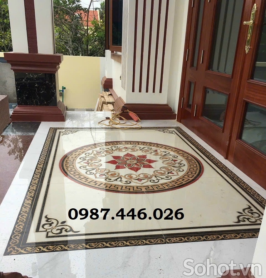 Thảm gạch đẹp phòng khách HP8233