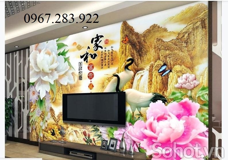 Gạch ốp tường 3D phong cảnh