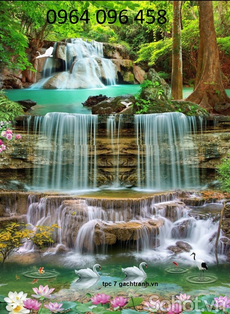 Tranh gạch 3d phòng khách - NXZ22