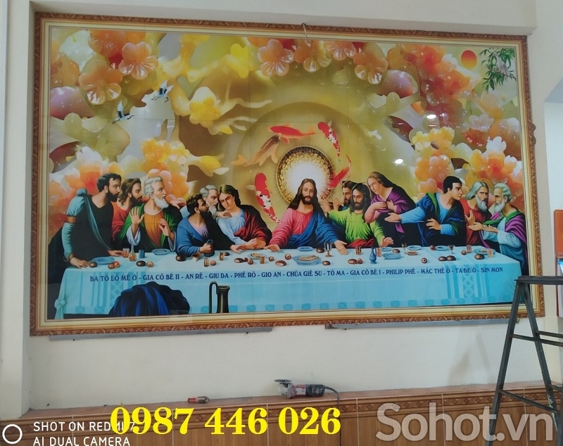 Tranh gạch công giáo bữa tiệc ly