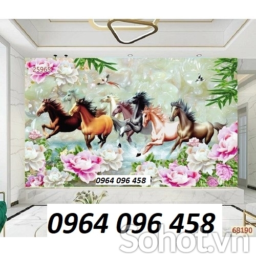 Tranh gạch mã đáo thành công - gạch tranh 3d ốp tường - KMN7