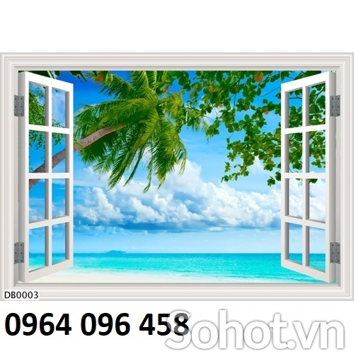 Tranh gạch 3d cửa sổ - gạch tranh 3d cửa sổ - SFCV64