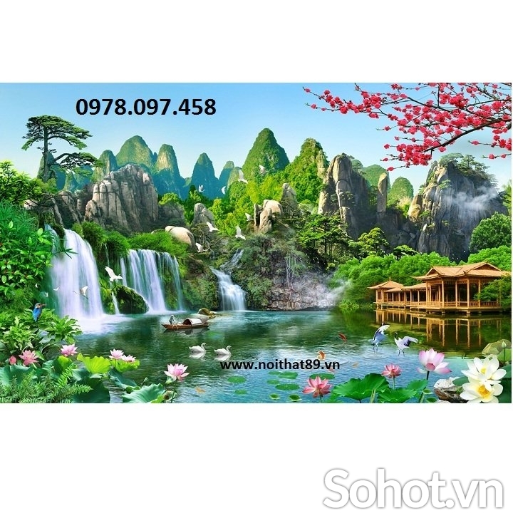 Gạch tranh 3D - tranh phong cảnh thiên nhiên