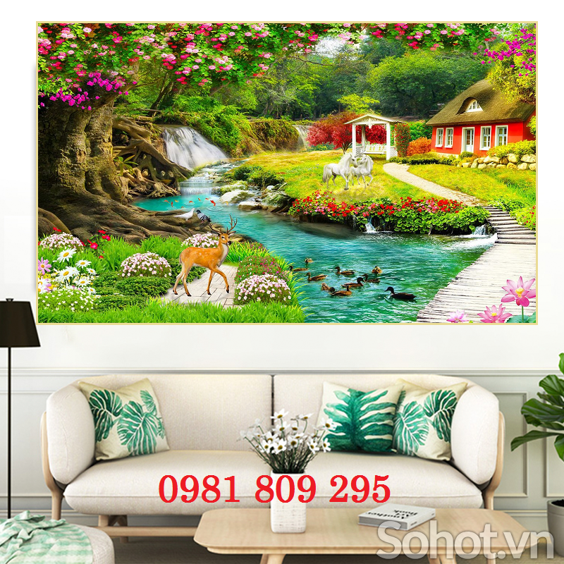 Tranh ốp tường- gạch tranh trang trí HP2054