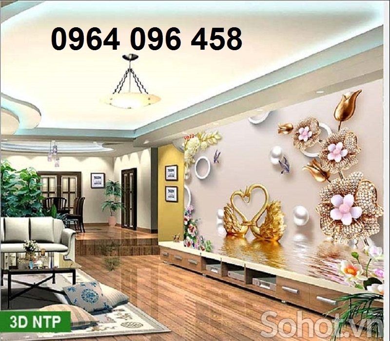 tranh 3d hình sứ ngọc