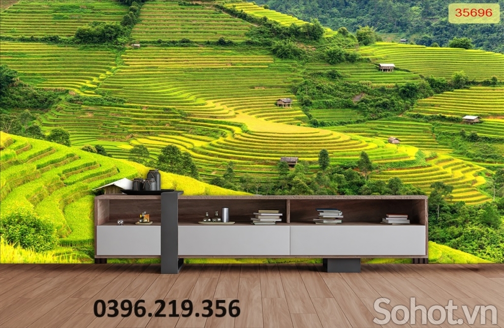 Gạch tranh đẹp 3d rộng bậc thang