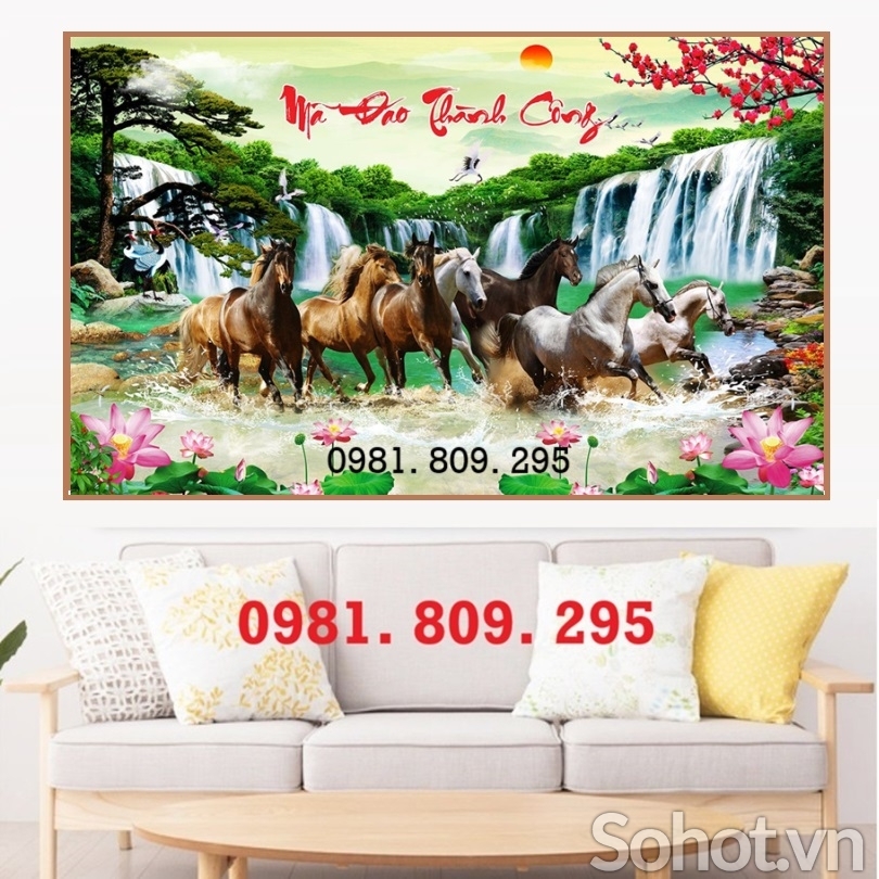 Tranh gạch men ngựa
