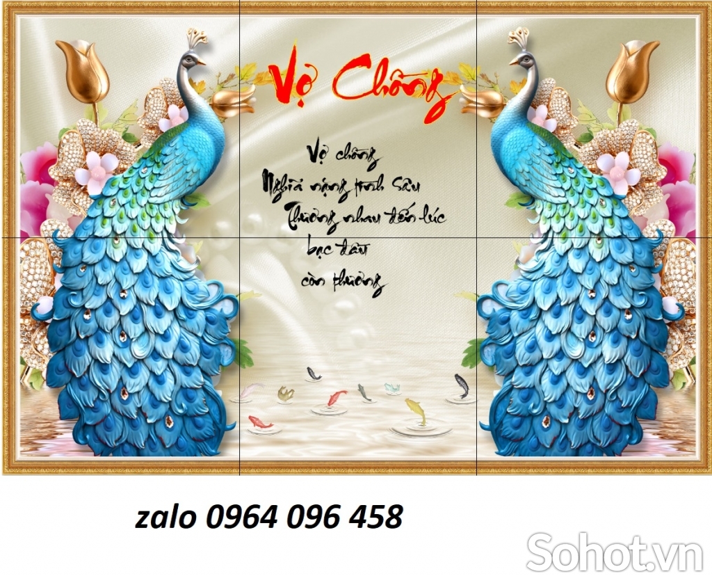Tranh gạch 3d ốp tường phòng khách - phòng ngủ - FCC23