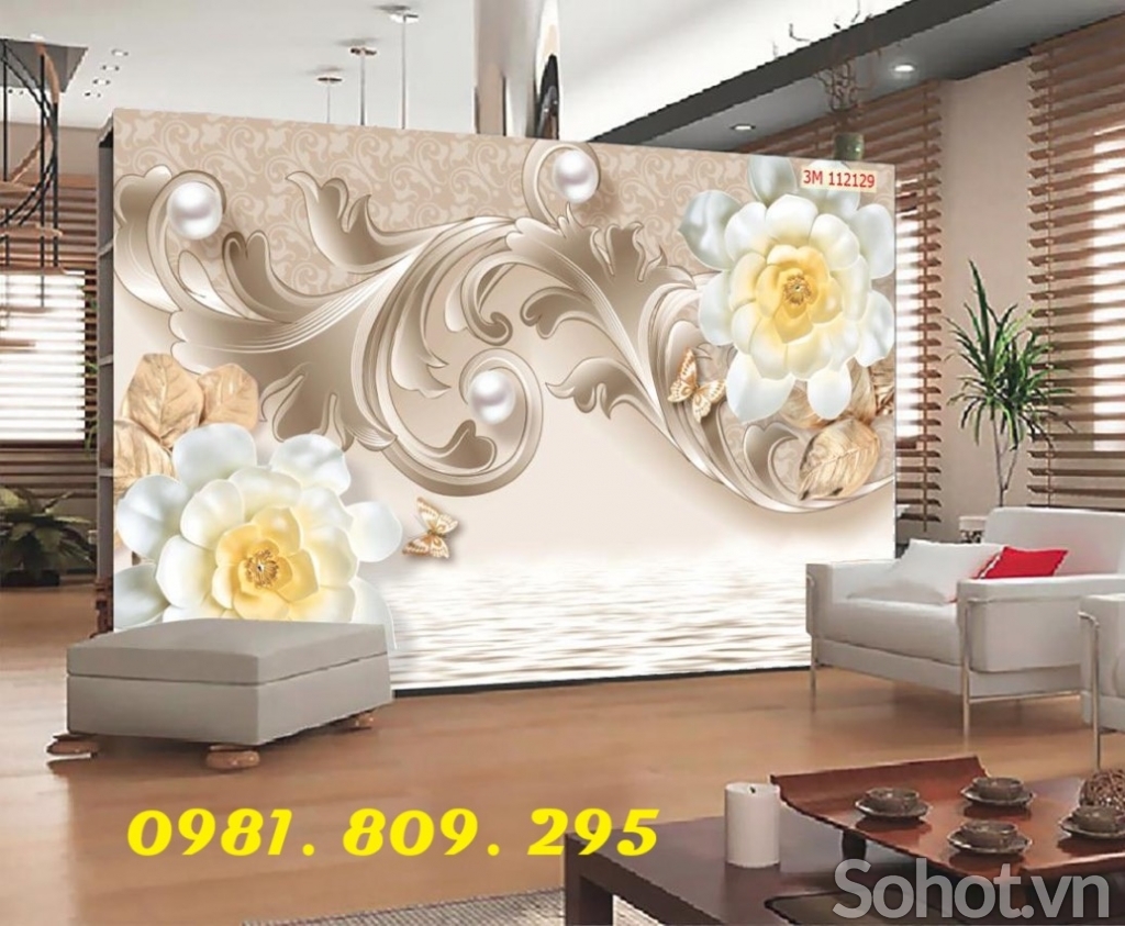 Tranh gạch 3d , gạch trang trí phòng khách