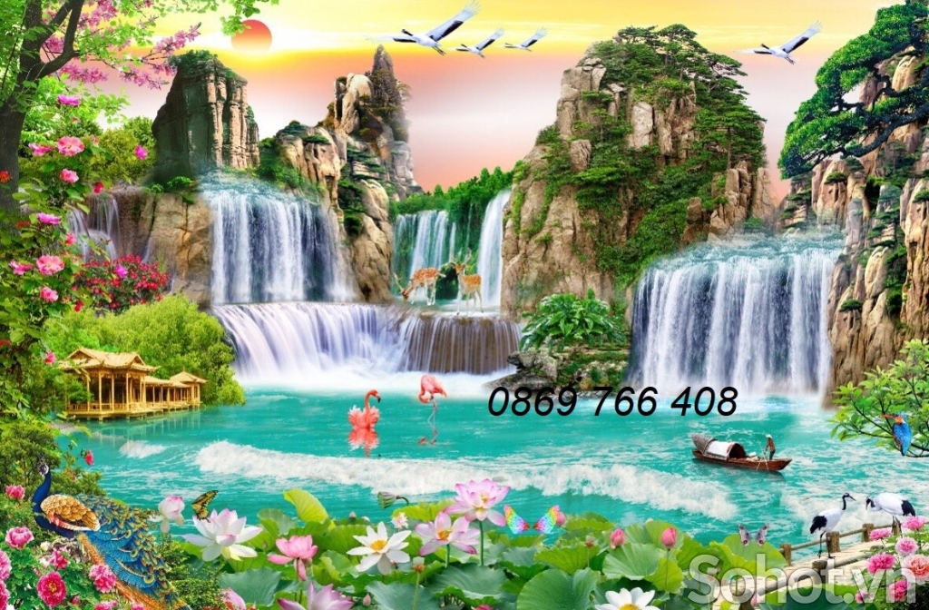 Tranh gạch 3d - tranh phong cảnh