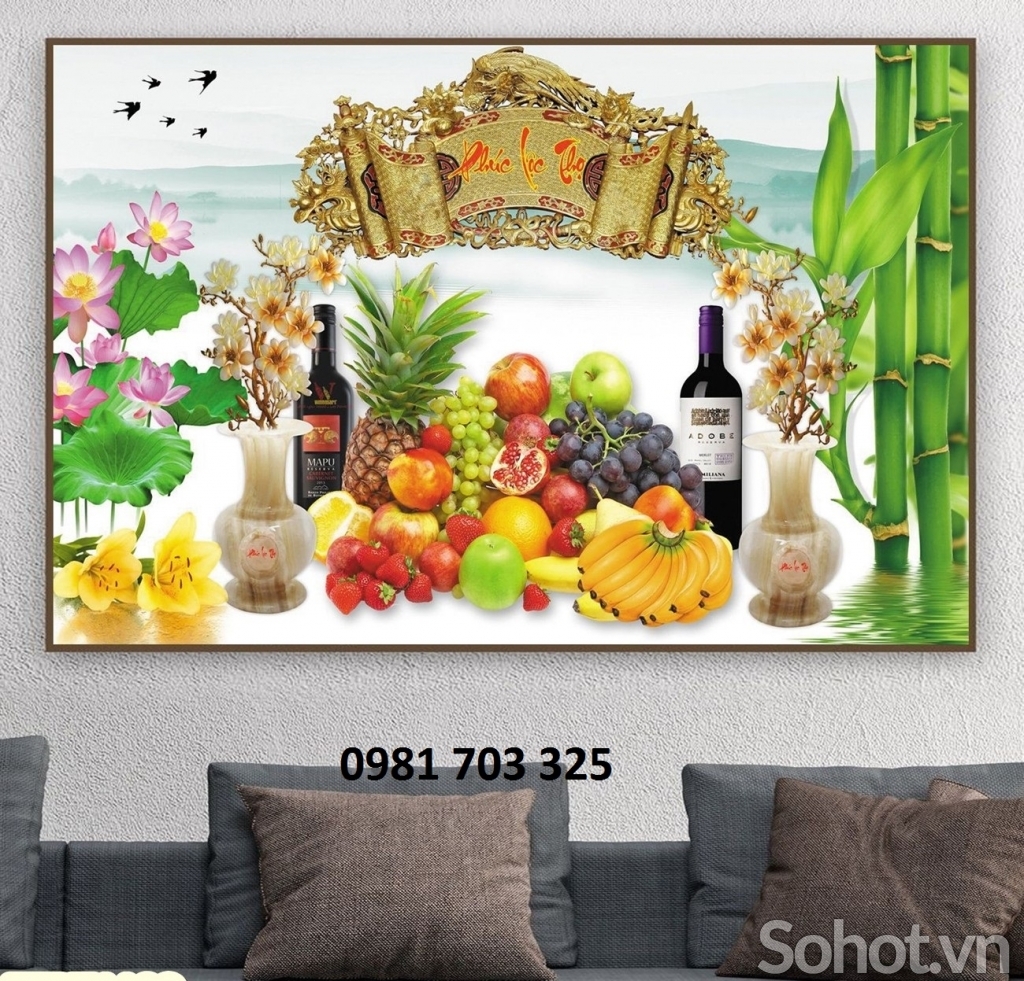 tranh gạch ốp tường, tranh phòng thờ